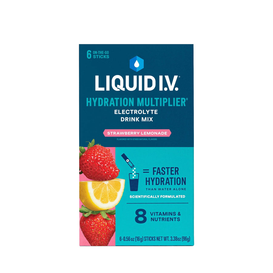 Liquid I.V. Hydration Multiplier Fresa Limonada caja de 6 sobres