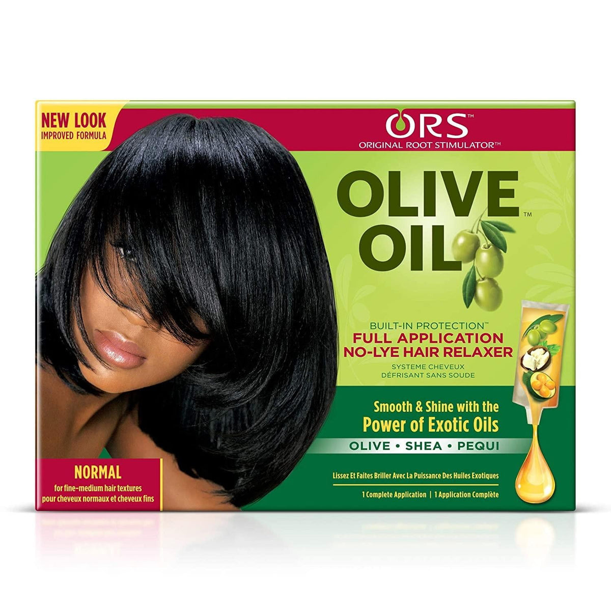 ORS Olive Oil No-Lye Hair Relaxer Normal Strength box