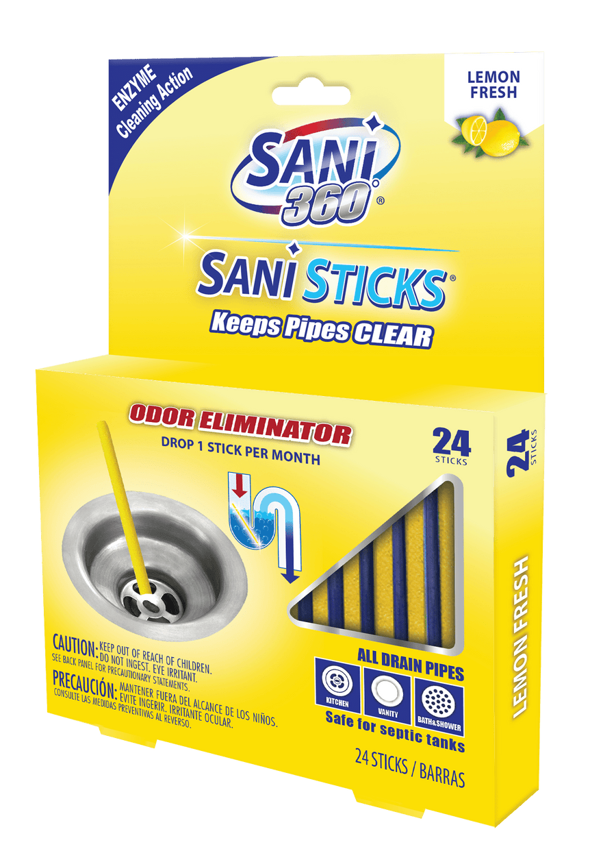 Sani 360 Sani Sticks Lemon Fresh drain cleaner sticks