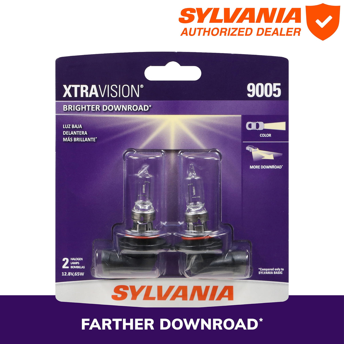 Sylvania 9005 XtraVision Headlight Bulb 2-Pack