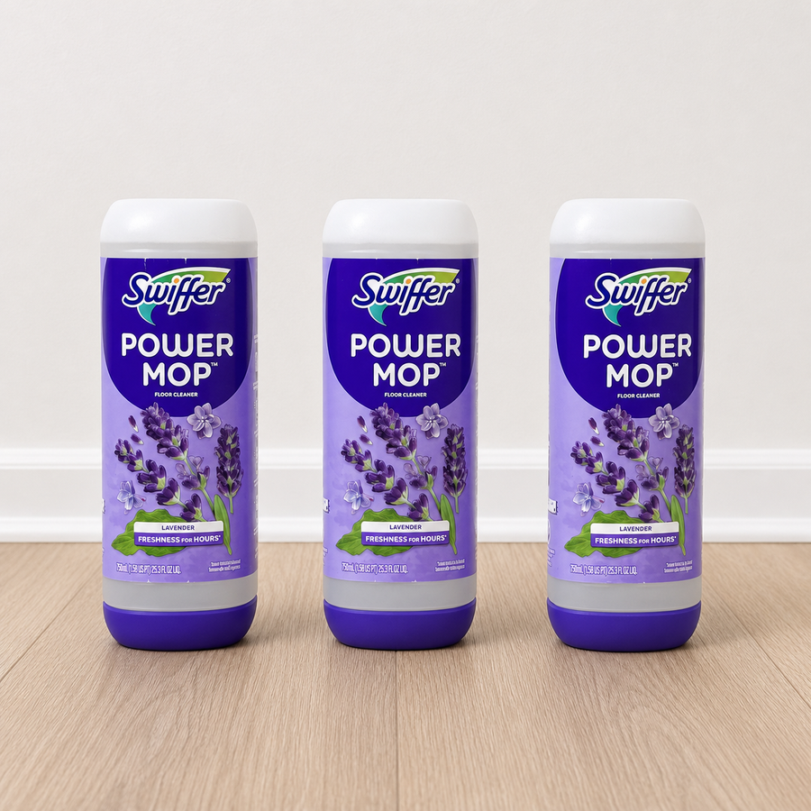 Swiffer PowerMop Floor Cleaner Solution - Lavender Scent, 25.3 fl oz